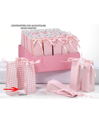 baomboniere-scatoline-rosa-quadretti-bianchi-battesimo-nascita-bimba